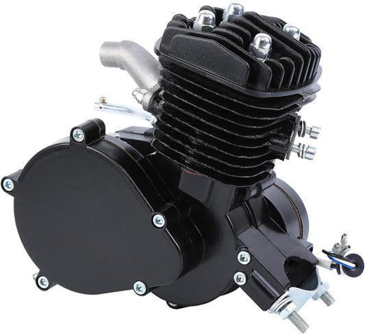 Sange 50cc 2-Stroke Petrol Motor Conversion Kit For 26 In.-28 In. Bikes, Black, Air-Cooled, Fuel Efficient