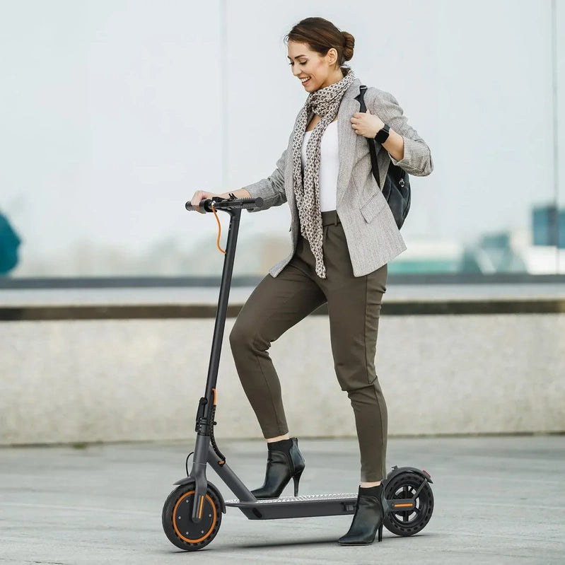 Electric Scooter 350W/500W Powerful Motor 8.5 In./10 In. Solid Tires 19/22Mph 28/21/12 Miles Range