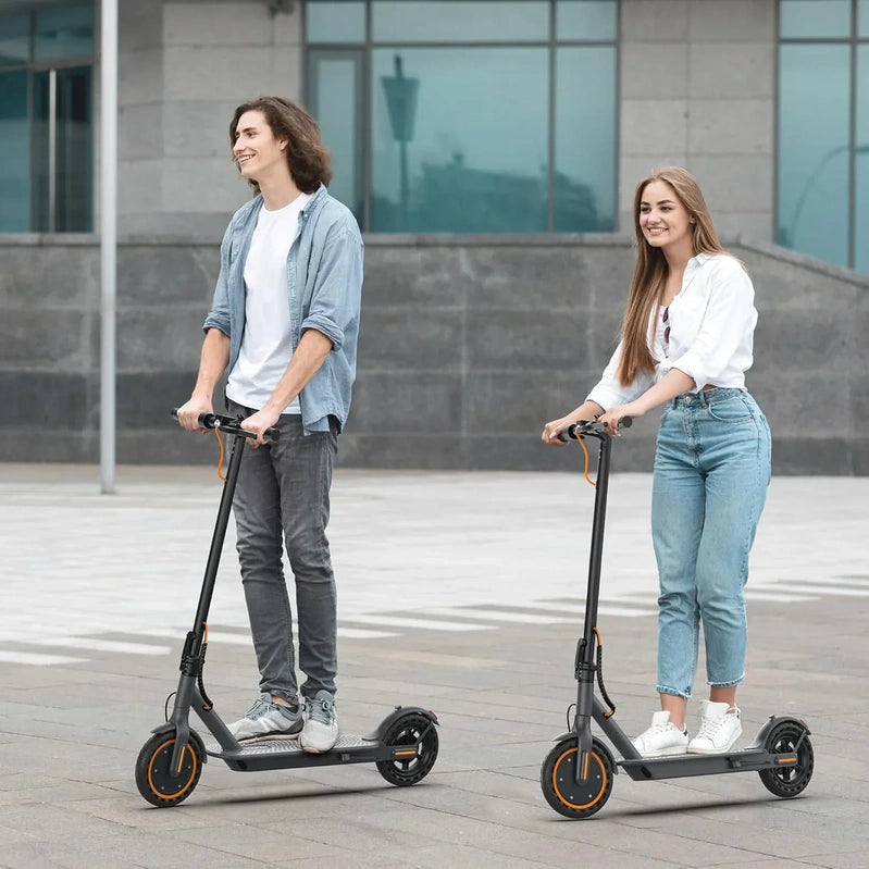 Electric Scooter 350W/500W Powerful Motor 8.5 In./10 In. Solid Tires 19/22Mph 28/21/12 Miles Range