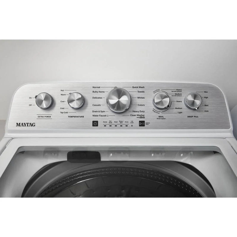 Maytag Top-Loading Washing Machine With 4.8 Cubic Foot Capacity And Extra Power Boost, White C MVW5430MW