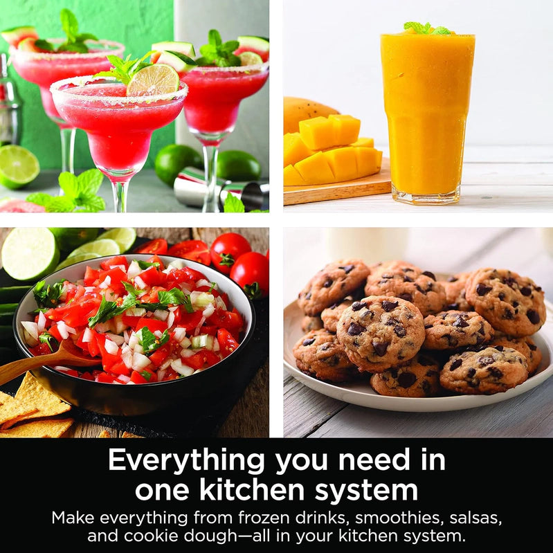 Ninja Mega Kitchen System, 1500-Watt, 72-Ounce Full-Size Blender And 8-Cup Food Processor With 2 16-Ounce To-Go Cups