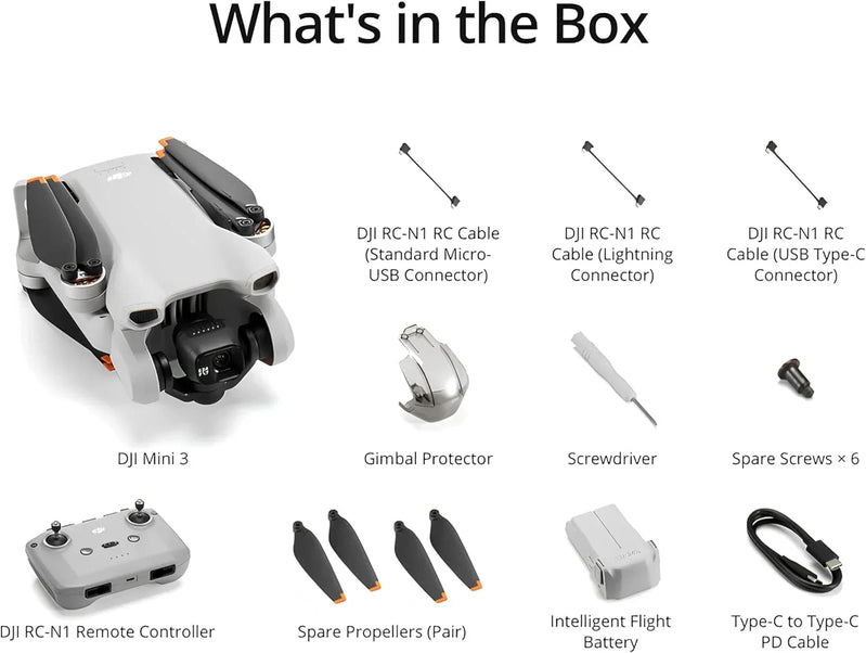 DJI Mini 3 Drones With Camera For Adults 4K 38 Min Flight Time Up To 32800 Ft