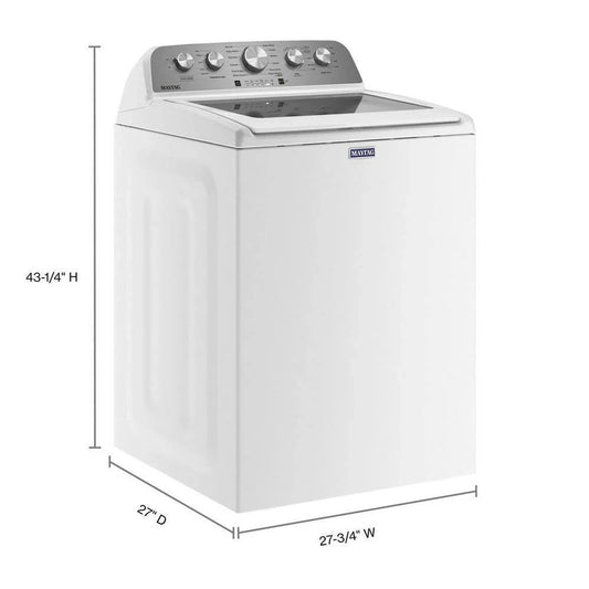 Maytag 4.8 Cu. Ft. Top Load Washer With Extra Power Boost, White, MVW5430MW