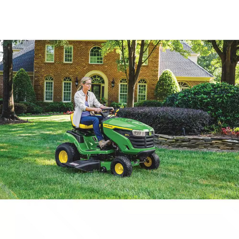 John Deere S100 42 In. Riding Lawn Mower, 17.5 HP Gas Hydrostatic Drive