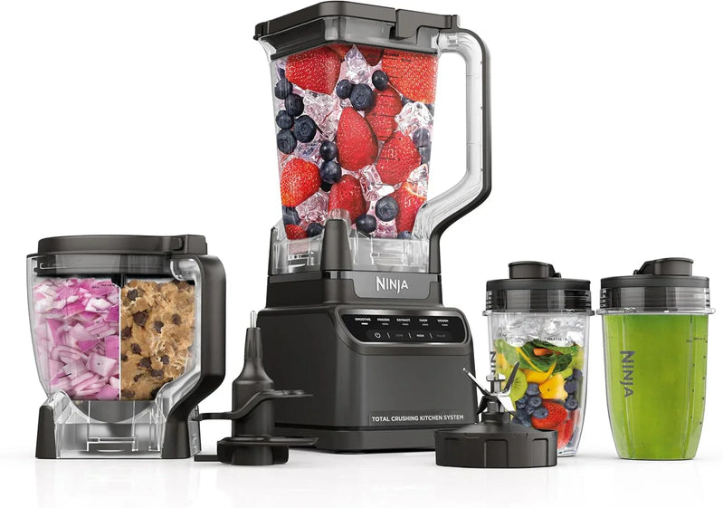 Ninja Mega Kitchen System 1500 Watt 72 Ounce Full Size Blender And 8 Cup Food Processor