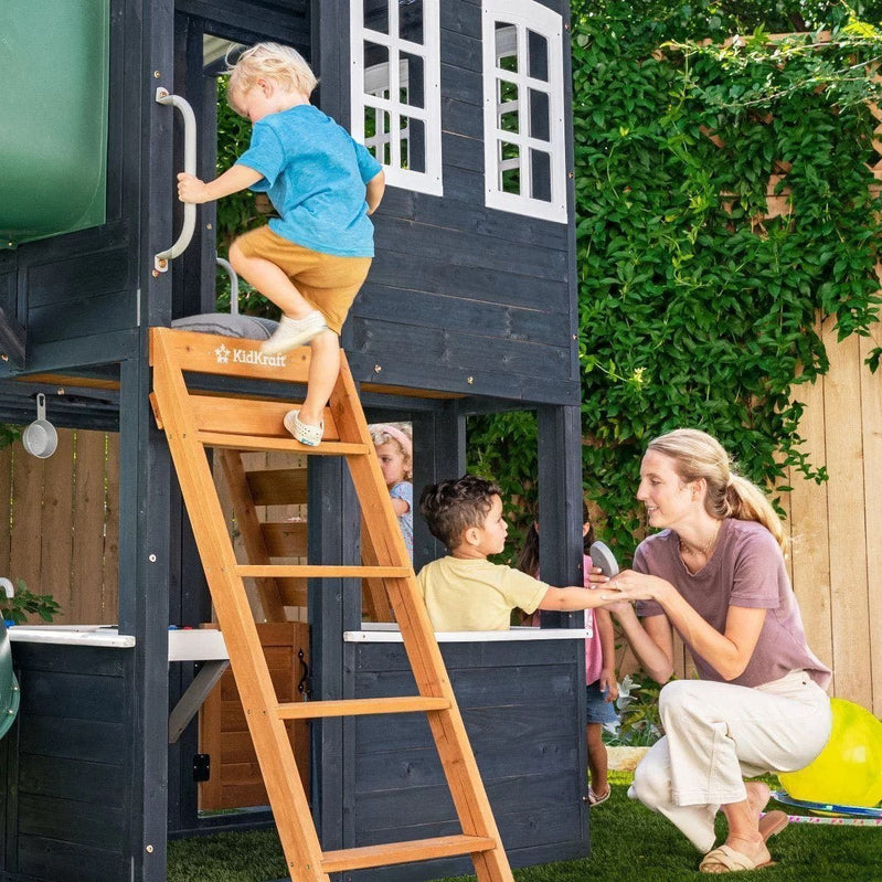 Kids Kidkraft Cozy Escape Playhouse In Navy Installation Included