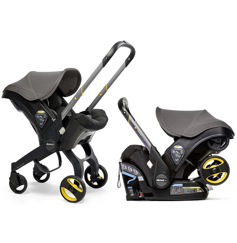 Stroller Combination Consisting Of Infant Car Seat And Latch Base, Model Year 2025 C Midnight Edition, From Car To Stroller In Seconds