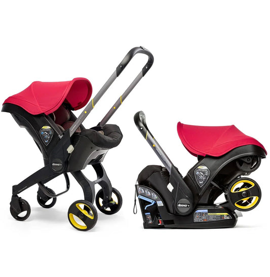 Stroller Combination Consisting Of Infant Car Seat And Latch Base, Model Year 2025 C Midnight Edition, From Car To Stroller In Seconds