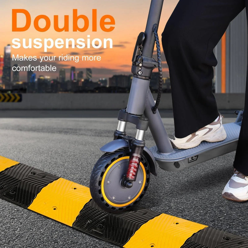 Electric Scooter, 350W/500W Powerful Motor, 8.5 In./10 In. Solid Tires, 19/22Mph, 28/21/12 Miles Range, Dual Braking