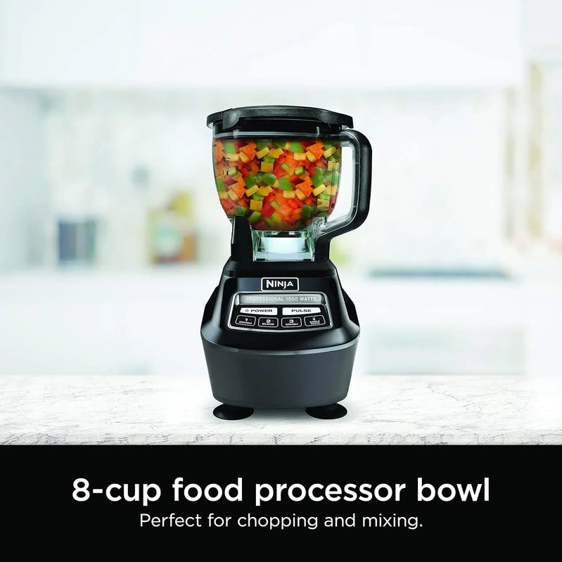 Ninja Mega Kitchen System 1500 Watt 72 Ounce Full Size Blender And 8 Cup Food Processor